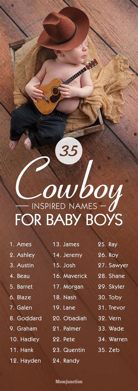 35 Wild And Rugged Western Or Cowboy Names For Your Baby Boy Cowboy