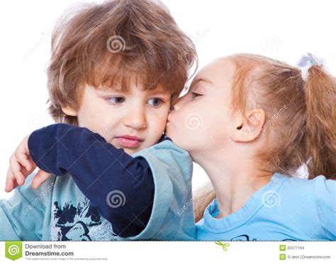 Little Boy And Girl In Love Stock Images Image 20377194
