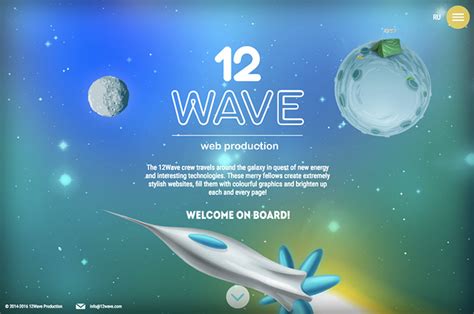 20 Gorgeous Space Themed Web Designs