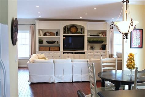 Living Room With Built In Entertainment Center Sawdust Girl