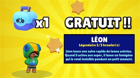 Star power when leon uses his super, he gains a boost of 24% movement speed for the duration of his invisibility. BRAWL STARS - JE PACK LÉON DANS UNE BOITE GRATUITE !! EPIC ...
