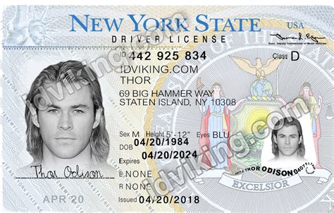 New York Ny Drivers License Psd Template Download Idviking Best
