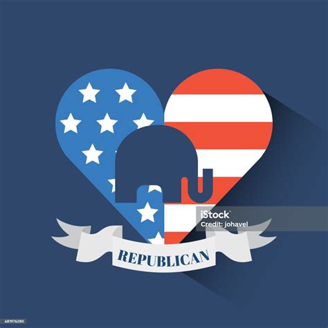 Republican Party Emblem Image Stock Illustration Download Image Now