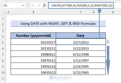 Convert Number Yyyymmdd To Date Format In Excel 4 Methods