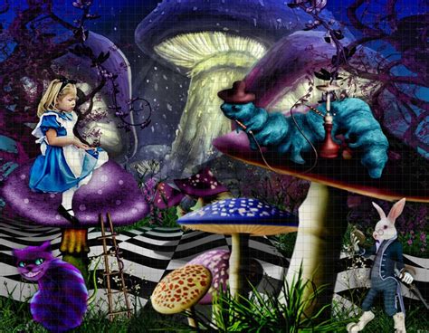 Alice In Wonderland Inspired Digital Background Backdrop Etsy