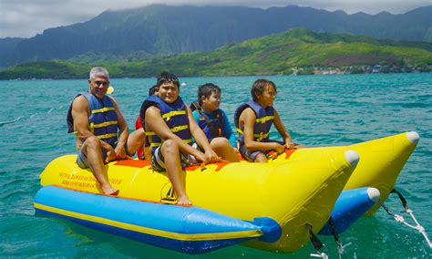 All Inclusive Kaneohe Sandbar Tour Morning Departure With Banana Boat And Bumper Tube