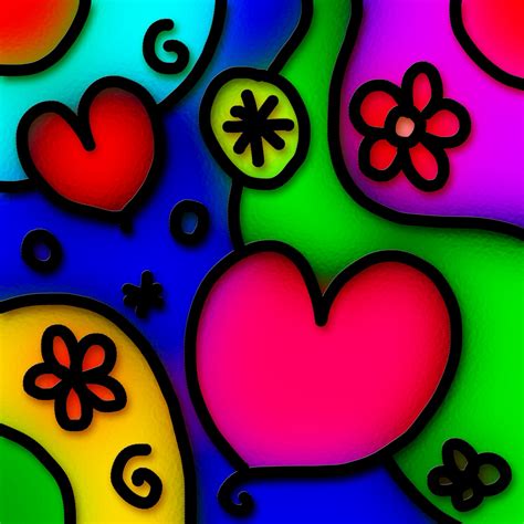 Whimsical Love Pattern Free Stock Photo Public Domain Pictures
