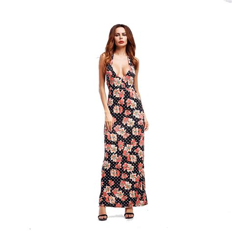 Women Long Maxi Dress 2019 Summer Russian Style Floral Print Beach Dress Casual Sexy Elegant
