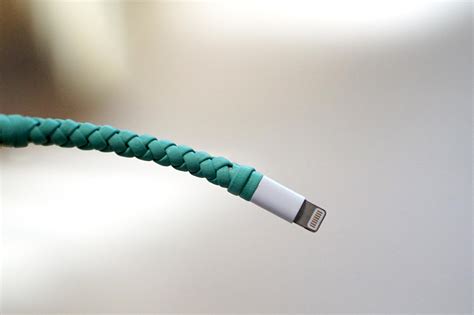 I Used Leather To Fix The Frayed Iphones Lightning Cable Rlifehacks
