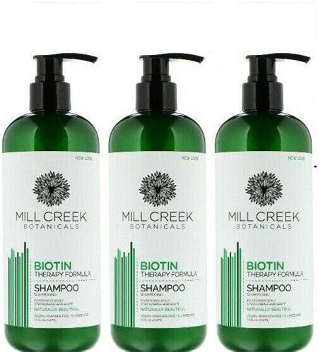 Mill Creek Botanicals Biotin Shampoo Therapy Formula 14 Fl Oz 414 W