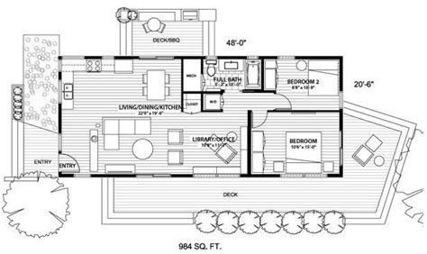 An incredibly ample tiny house on wheels with more than one surprise inside. 2 bedroom under 1000sf | Little house plans, Tiny house ...