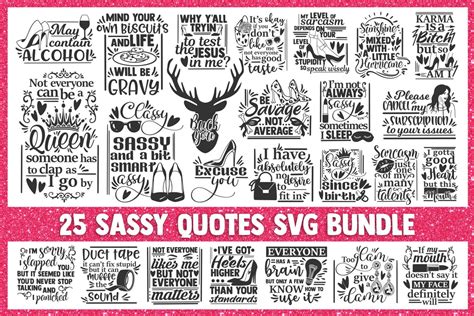 Sassy Svg Bundle Svg Sassy Quotes Svg Sassy Sayings Etsy