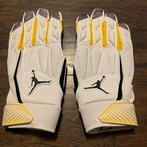 Air Jordan Michigan Wolverines Nike Jordan D Tack Padded Lineman Size Xxl Football Gloves