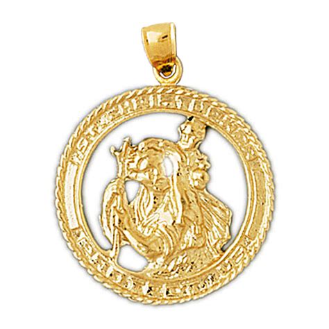 5.0 out of 5 stars 1. 14K Gold St Christopher Medallion