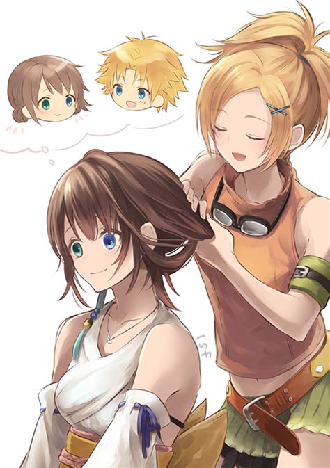Yuna Rikku And Tidus Final Fantasy And 1 More Drawn By Sasanomesi