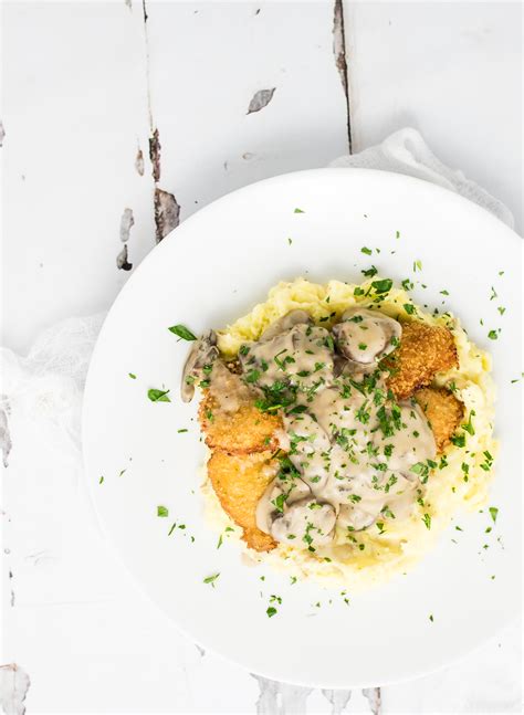 Pork schnitzel with lemon caper butter. Pork Schnitzel with Mushroom Stout GravyCooking and Beer