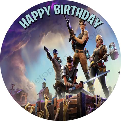 Fortnite Personalized Edible Print Premium Cake Topper Frosting Sheets