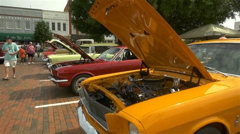 Residents And Classic Cars Fill Downtown Troy For A Cruise In On The