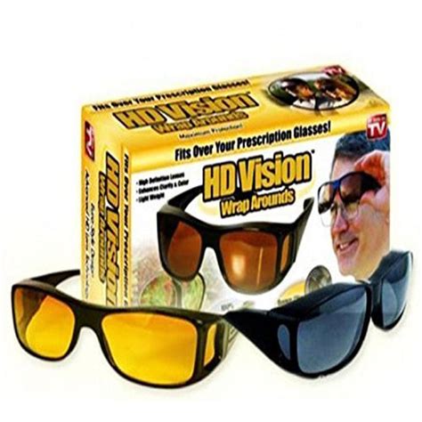 Hd Vision Wrap Around Sunglasses Day Night Visor Lazada Ph
