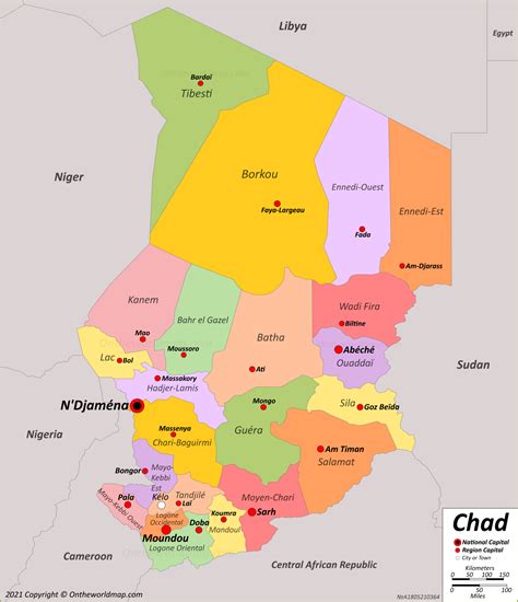 Chad Maps Detailed Maps Of Republic Of Chad