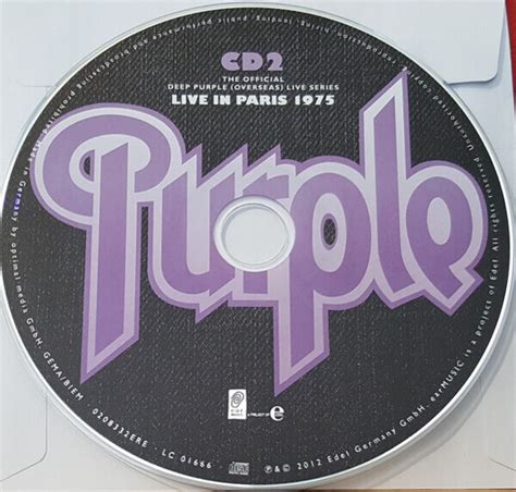 Paris 1975 Digipak De Deep Purple Cd X 2 Chez Recordsale Ref