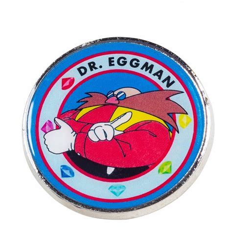 Sonic The Hedgehog Dr Eggman Enamel Pin Badge