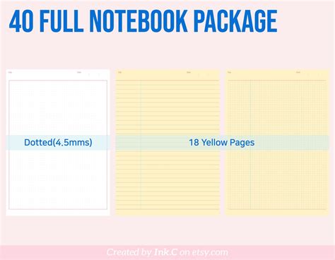 40 Digital Note Taking Notebook Full Package For All Students Etsy