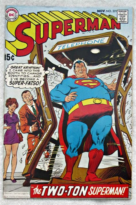 Superman 221 Nov 1969 Dc Fine 60 In 2021 Dc Comic Books