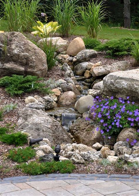 53 Incredibly Fabulous And Tranquil Backyard Waterfalls Rock Garden