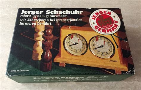 How to use classic analog chess clock. Jerger Schachuhr Chess Clock - www.ChessAntiques.com