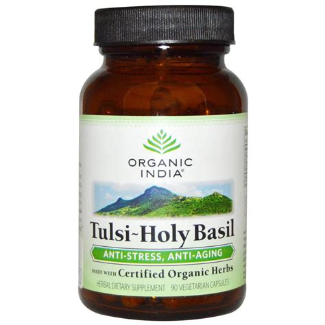 Organic India Tulsi Holy Basil 90 Veggie Capsules Mega Vitamins