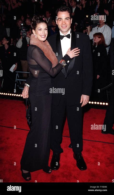 Los Angeles Ca January 11 1998 Lois And Clark Star Teri Hatcher And Actor Husband Jon Tenney