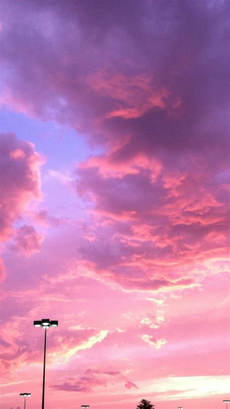 Lockscreen Tumblr Pink Clouds Wallpaper Iphone Wallpaper Sky Sunset