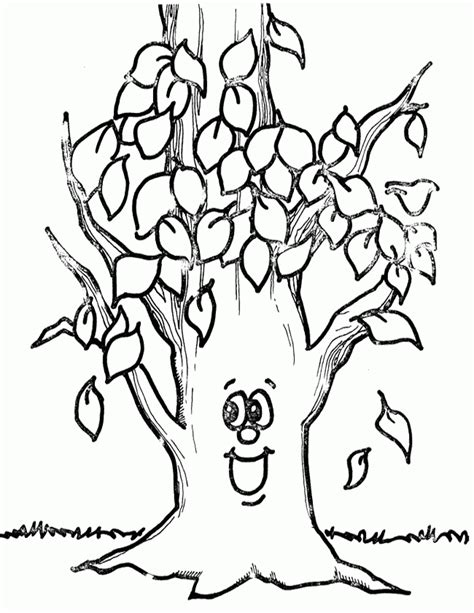 Tree Without Leaves Coloring Page - Coloring Home