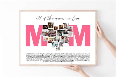Reasons We Love Mom T For Moms Birthday Mothers Etsy