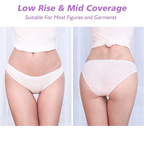 Womens Disposable 100 Cotton Underwear For Travel Hospital Stays