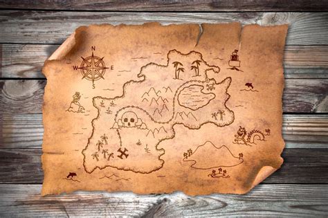 Treasure Map Texture Stock Photos Pictures Royalty Fr