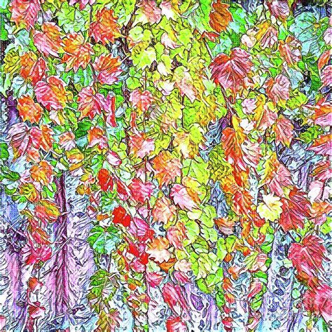 Leaves Of Change 11 Mixed Media By Toni Somes Fine Art America