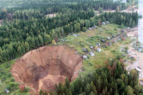 Giant Sinkhole In Perm Region Of Russia Growing Wider And Deeper