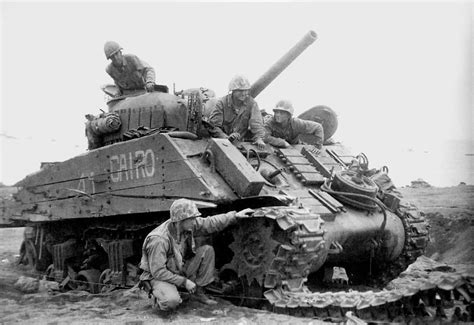 1945 M4a3 Became The Preferred Tank For Marine Corps On Iwo Jima 4th