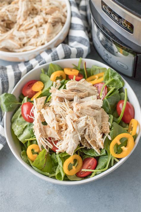 Shredded Crockpot Chicken Breast The Clean Eating Couple