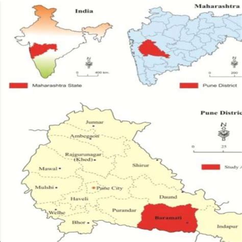 Map Of The Study Area Baramati Tehsil Download Scientific Diagram