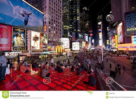 New York Broadway At Night Editorial Photo Image Of Wide 7066751