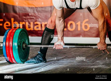 Exercise Deadlift Powerlifting Competition Male Athlete Powerlifter