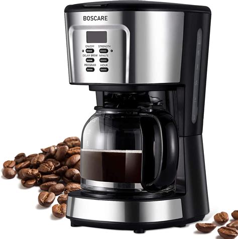 Boscare Programmable Coffee Maker2 12 Cup Drip Coffee Maker Mini