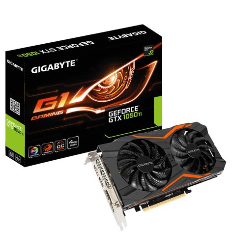 Gigabyte GeForce GTX 1050 Ti G1 Gaming 4G: características