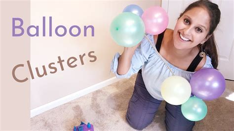 How I Make Balloon Clusters Balloon Tutorial Balloon Fillers Youtube