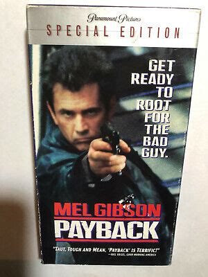 PAYBACK MEL GIBSON Special Edition Vhs Paramount Pictures 6 99 PicClick