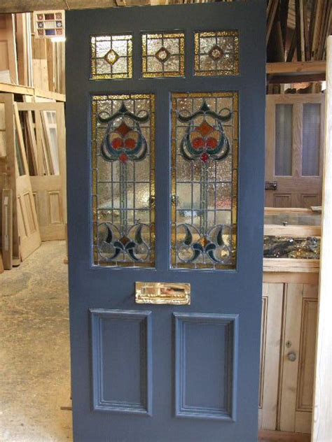 Art Nouveau Stained Glass Door Front Door Victorian