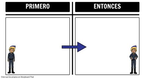 Primero Entonces Tablero Del Super Héroe Storyboard